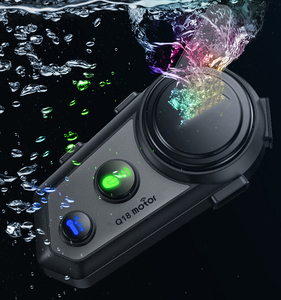 Auriculares Intercomunicadores para Casco de Motocicleta Q18, <span class=keywords><strong>Kit</strong></span> de Llamadas <span class=keywords><strong>Manos</strong></span> <span class=keywords><strong>Libres</strong></span>, Reproductor de Música, Auriculares Inalámbricos para Casco para Conducir - Product Image 4