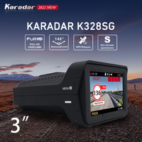 Détecteurs de radar de voiture Signature 3 en 1 DVR GPS Logger Dashcam Écran LCD 3 pouces pour la Russie Détecteur anti-radar de voiture Karadar K328SG