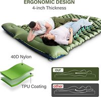 Double tapis de Camping gonflable, tapis de Camping ultraléger pour 2 personnes