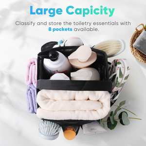 Sac de Douche en Maille Multi-Poches Grande Capacité pour l'Été, Sac de Plage Portable en Maille pour la Natation - Product Image 2