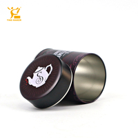 Boîte de rangement pour thé de qualité supérieure, petite boîte ronde en fer blanc, étui vintage personnalisé imprimé, hermétique, pour matcha, grains de café, emballage en métal
