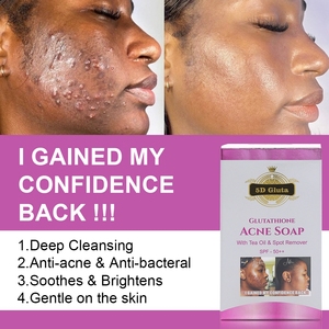 Bán Buôn Nhãn Hiệu Riêng Hữu Cơ Thanh Xà Phòng Tắm Chống Mụn Trứng Cá Đốm Đen Loại Bỏ Làm Sạch Sâu Glowing Làm Trắng Tự Nhiên Handmade Xà Phòng - Product Image 3