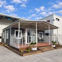 Maison conteneur extensible, cabane préfabriquée, mini-maison modulaire avec véranda pour hôtel, villa, bureau, camping