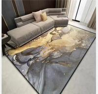 Koreanische minimalist ische Linie Muster Gold Teppich Home Dicker moderner Bereich Bodenfliesen Teppich Teppiche für Wohnzimmer Schlafzimmer