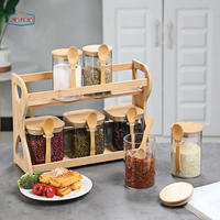 Bocaux à thé design moderne pour thé en vrac, contenants en verre hermétiques, couvercle à rabat, sans BPA, contenants de rangement