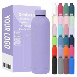 Custom Logo Double Wall Vacuum Insulated <b>Bottles</b> 350ML 500ml <b>Small</b> Mouth Stainless Steel Sports <b>Water</b> <b>Bottle</b> for Travel - Product Image 1
