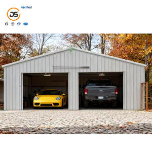 Garage moderne en acier léger personnalisé Atelier préfabriqué Structure voiture hangar avec installation rapide et 1 an de garantie - Product Image 1