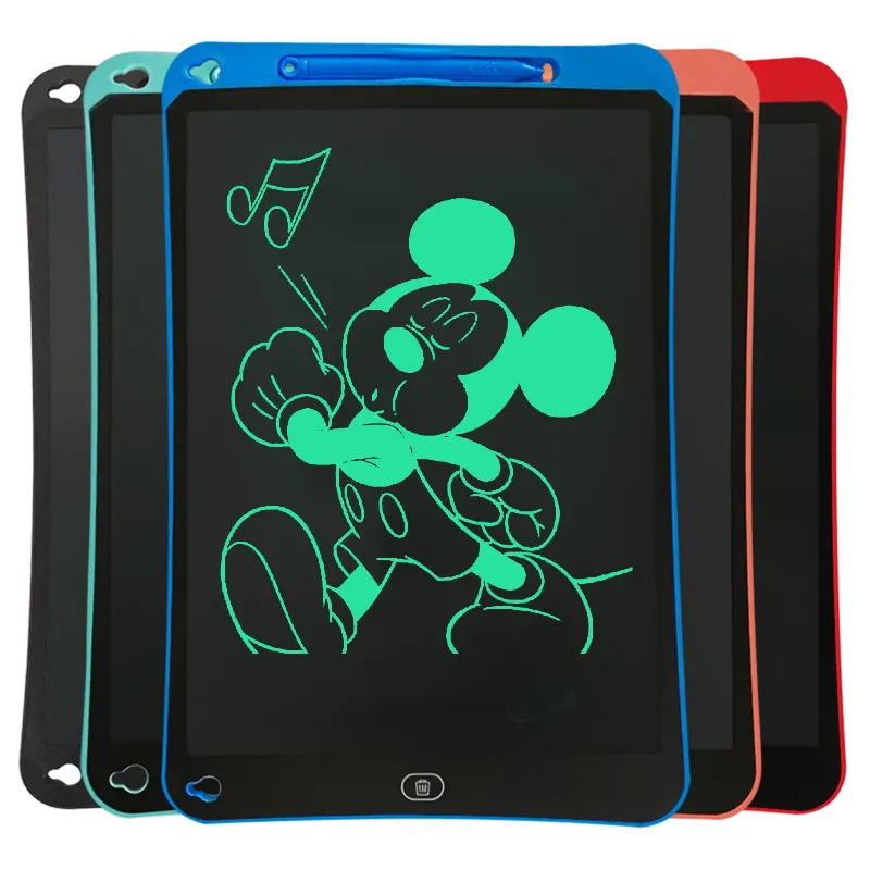 Tabletas de escritura de colores para niños, tablero de notas LCD de 8,5 pulgadas, pizarra de dibujo, blanco, negro, rojo, azul, verde, 110g