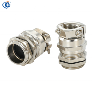 Prensaestopas industrial de latón niquelado con rosca G, impermeable IP68, <span class=keywords><strong>doble</strong></span> bloqueo, diseño antidesprendimiento y antidesenganche - Product Image 1