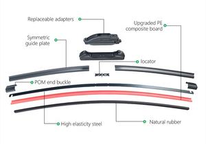 Vente en gros de balais d'<span class=keywords><strong>essuie</strong></span>-<span class=keywords><strong>glace</strong></span> plats noirs universels Deerxuan avec adaptateurs multiples pour pare-brise, pour <span class=keywords><strong>Audi</strong></span> Octavia TT et autres voitures, Chine - Product Image 5