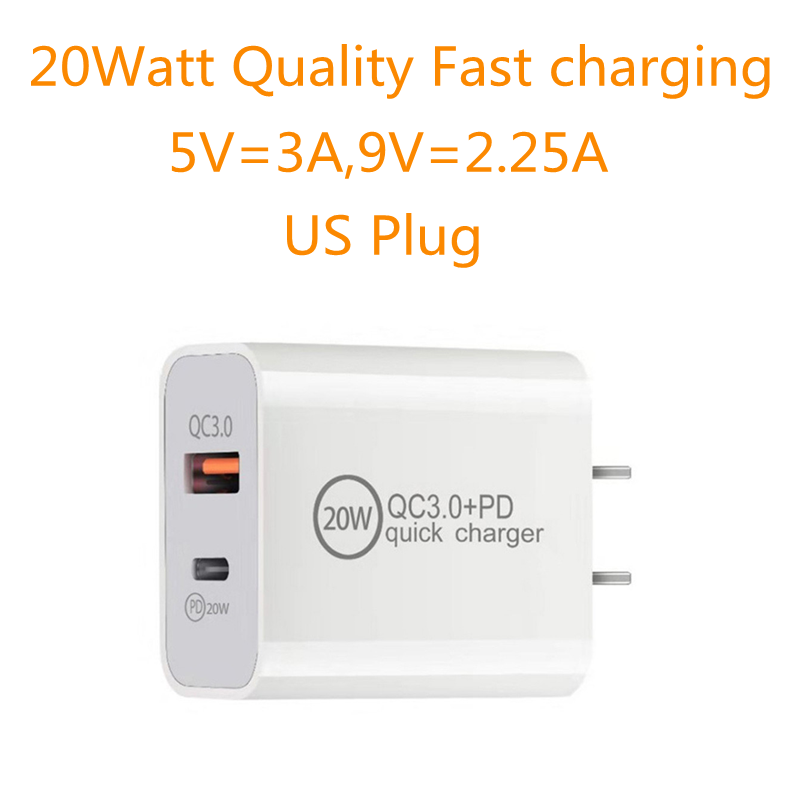 Enchufe estadounidense de calidad de 20 vatios, color blanco