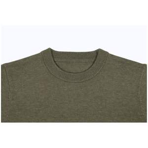 Mode décontractée pour femmes coupe régulière manches courtes col rond pull tricoté mince cachemire comme coton pour la saison d'automne - Product Image 1