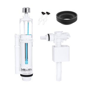JIELIN Kit de Reparación de <span class=keywords><strong>Cisterna</strong></span> de <span class=keywords><strong>Inodoro</strong></span> Moderno, Válvula de Doble Descarga, Válvula de Llenado Lateral, Ahorro de Agua, Ecológico, para Reemplazo de Tanque - Product Image 1