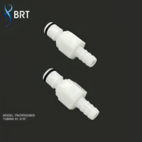 Raccord rapide en plastique BRT 5/16 pouce, coupleur d'air à déconnexion rapide avec conception à barbillons en POM EPDM pour systèmes de gonflage de pneus