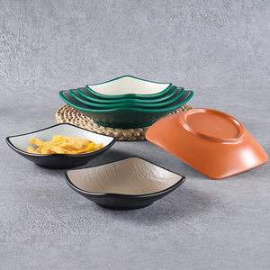 จานเมลามีนสีดำแบบญี่ปุ่นสำหรับร้านอาหารจานเล็กอาหารเรียกน้ำย่อยไม่แตกขายทั้งหมด - Product Image 2