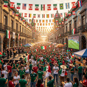 Bandera <span class=keywords><strong>de</strong></span> la Copa <span class=keywords><strong>Mundial</strong></span> <span class=keywords><strong>de</strong></span> Fútbol 2026, 14x21cm, Guirnalda <span class=keywords><strong>de</strong></span> Banderas Nacionales para EE. UU., Canadá, México, Decoración <span class=keywords><strong>de</strong></span> Pared para Bar - Product Image 2