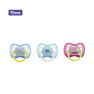 Momeasy sans BPA 2PK bébé bébé sucette <span class=keywords><strong>nuit</strong></span> lumineuse sucettes Silicone sucette lueur dans le noir sucette Type physiologique - Product Image 4