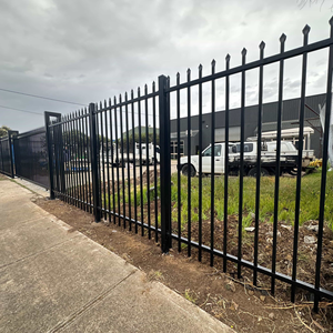 <span class=keywords><strong>Portail</strong></span> <span class=keywords><strong>Coulissant</strong></span> Automatique de Sécurité en Métal <span class=keywords><strong>Industriel</strong></span> et Conception de Clôture en Acier - Product Image 6