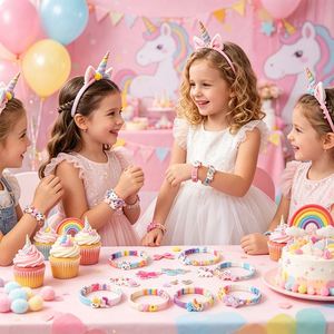 Sparkly Hairband Making Set Kids Fashion Head Hoop Clips <b>Flowers</b> Stars <b>Stickers</b> Creative Birthday Present Export - Product Image 4