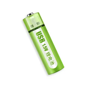 No.5 USB Rechargeable Lithium Battery 1.5V 1800mWh Large Capacity Lithium Battery Constant Voltage Fast Charge