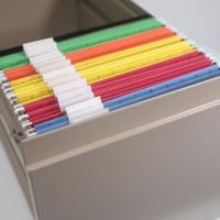 Papier coloré A4 à impression personnalisée, classeur suspendu Vertical pour documents