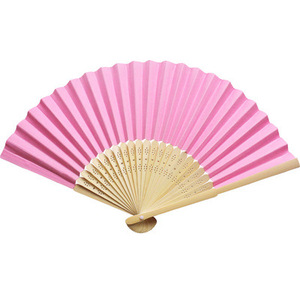 Éventail pliant en papier de bambou en gros, cadeau personnalisé pour fêtes et célébrations - Product Image 2