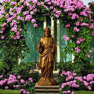 Estatua Religiosa de Resina Epoxi Pintada a Mano, Santa María Católica Cubana, Jesús, Inspirada en Hadas Hawaianas, ABSAM Feng Shui - Product Image 3