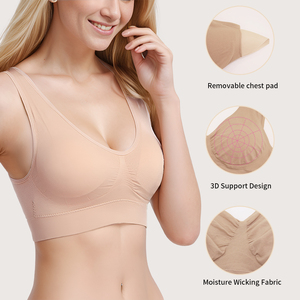 S-SHAPER thương hiệu liền mạch Áo ngực thể thao cho phụ nữ phòng tập thể dục mặc áo ngực Yoga bốn chiều căng Trọng lượng nhẹ thể dục thể thao đồ lót áo ngực - Product Image 1