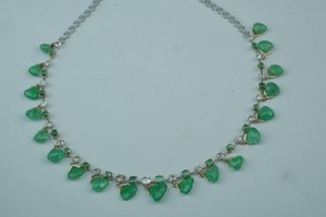 Luxury Synthetic Lab-Grown Round Brilliant Cut <b>Diamond</b> <b>Necklace</b> IGI Certification Rose Gold/<b>Silver</b>/Gold Options - Product Image 5