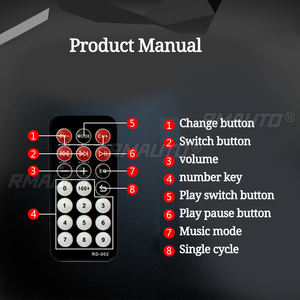 Amplificateur audio de voiture 600W 12V 2CH, amplificateur de puissance audio HIFI, amplificateur stéréo Bluetooth pour la maison et la voiture, radio FM, télécommande USB - Product Image 5