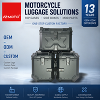 Boîte à outils latérale pour moto F2-Moto, en aluminium, avec support, en alliage d'aluminium.