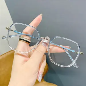 Индивидуальные персонализированные градиентные большие очки в металлической оправе с защитой от синего света компьютерные очки