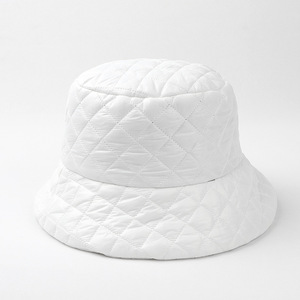 Chapeau seau matelassé pour femme, rembourré en polyester, chaud, décontracté, pour l'automne - Product Image 3