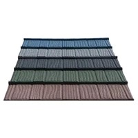 Tôle de toiture en métal durable, enduite de pierre, imperméable et anti-cyclone, pour les projets de construction locaux en Afrique