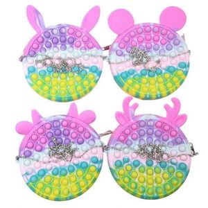Jouet sensoriel à bulles à presser en silicone et PVC, motif animal de dessin animé, pour enfants de 6 ans et plus, unisexe - Product Image 2