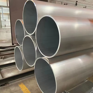 Tubes en aluminium extrudé poli de grand diamètre 6063 6061 6005 6082 6060 avec services de pliage/soudage/découpe - Product Image 1