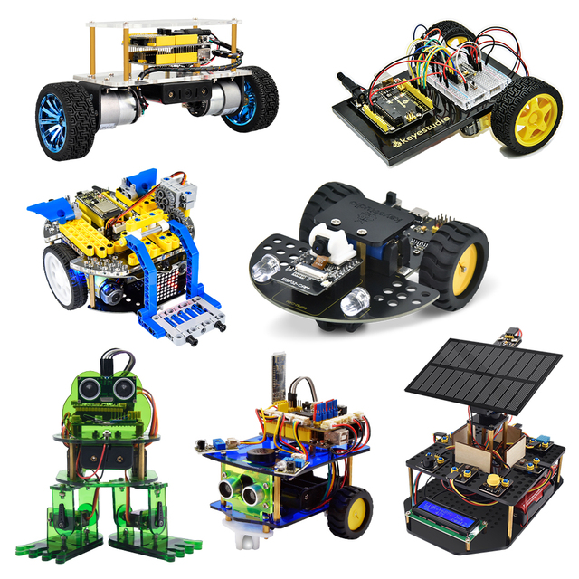 Various Programming Robotics Kits Self-Balancing Bluetooths DIY Solar Tracker Smart Esp32 Camera Video Car Robot for Arduino