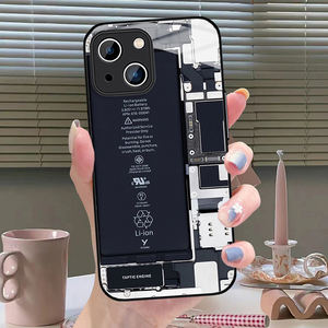 Coque de téléphone en <span class=keywords><strong>verre</strong></span> <span class=keywords><strong>trempé</strong></span> à <span class=keywords><strong>motif</strong></span> de circuit imprimé pour iPhone 15 14 13 12 11 XS Max - Product Image 2