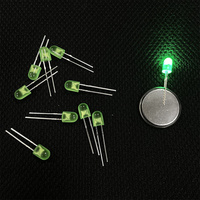 Diodes LED ovales de 5 mm avec lentille diffuseuse Rouge/Vert/Bleu/Jaune Couleurs assorties Haute intensité lumineuse