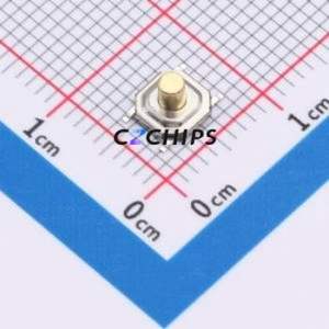 ZX-QC44-3.5TT Tactile Switch SMD-4P,5.2x5.2mm Switch Single Pole Single Throw Round Button Vertical Mount 4mm - Product Image 1