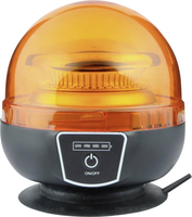 Balise d'avertissement magnétique rechargeable Shinemien KM-501R, 7 modes de clignotement, lumière stroboscopique LED sans fil avec ventouse, éclairage d'urgence