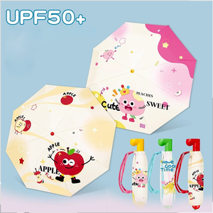 <span class=keywords><strong>Parapluie</strong></span> pliant pour enfants anti-UV, motif personnalisable à peindre soi-même, trois plis, idéal pour les voyages, vente en gros usine - Product Image 5