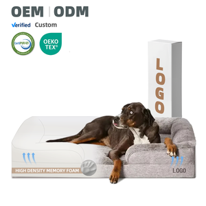 OEM ODM Factory Custom Dog Beds Warm Orthopedic logo Design Best Memory Foam Dog Beds with Washable Removable Cover