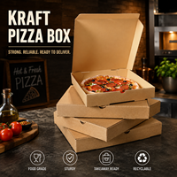 Individuell Bedruckte Umweltfreundliche Recycelte Wellpappe-Pizzabox Hochwertige Dicke Extra Große Pizza-Planet Partydekoration