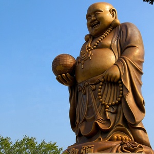 Statue de bouddha en bronze, personnalisé, harmonie qui fait de l'<span class=keywords><strong>argent</strong></span>, grand ventre, musulman - Product Image 3