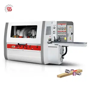 Chế biến gỗ khuôn máy 4 bên thicknesser planer 4 đầu bốn bên planer moulder cho chế biến gỗ rắn