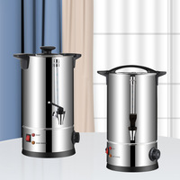 Chaudière à eau à double paroi en acier inoxydable Distributeur de boissons chaudes Brasseur de café instantané Urne de restauration