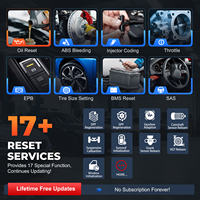Actualización Gratuita XTOOL TP500 Herramienta de Programación TPMS, Herramienta de Diagnóstico Todo en Uno, Escáner de Sistema Completo, Lector de Códigos OBD2 con Más de 17 Funciones de Reinicio