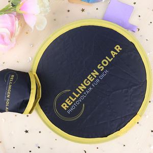 Disco Volador de Nailon Suave con Impresión Personalizada, Bolsa Plegable Redonda para Ventilador de Mano con Impresión UV, Disco Volador Plegable con Logotipo Personalizado - Product Image 4