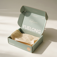 Boîtes d'expédition en carton ondulé personnalisées avec logo imprimé, boîtes cadeaux pliables en papier noir, emballages d'expédition personnalisés en gros